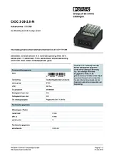 Phoenix Contact Plug CIOC 3-20-2,0-M 1701396 1701396 Fiche De Données