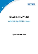 Billion Electric Company BiPAC 7401VP/VGP User Manual