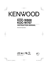 Kenwood KDC-W707 Manual Do Utilizador