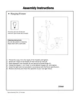 Triarch Hanging Fixture 33164 User Manual