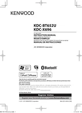 Kenwood KDC-BT652U User Manual