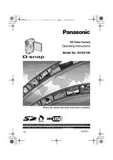 Panasonic SV-AV100 Betriebsanweisung
