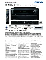 ONKYO TX-NR3010 TX-NR3010S 产品宣传页