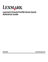 Lexmark prevail pro705 Справочник Пользователя