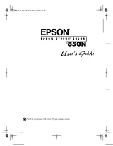 Epson 850N Manuale Utente