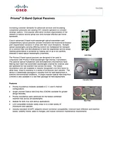 Cisco Prisma Optical Networks Singlemode Multiband Couplers Splitters 데이터 시트