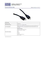 Cables Direct Firewire 400, 2m USB-150 Листовка