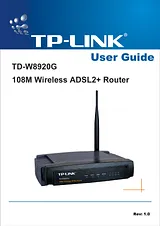 TP-LINK TD-W8920G ユーザーズマニュアル