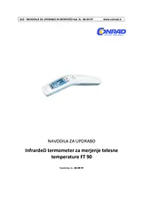 Beurer IR fever thermometer FT 90 795.30 Scheda Tecnica