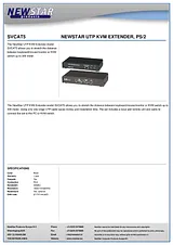 Newstar UTP KVM Extender, PS/2 SVCAT5 产品宣传页