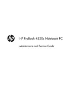 HP (Hewlett-Packard) 4530S Справочник Пользователя