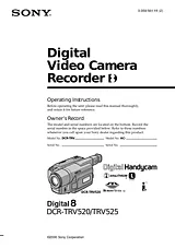 Sony DCR-TRV520 Manual Do Utilizador