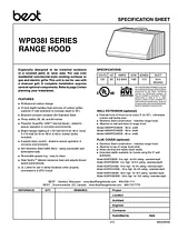 Best WPD38I48SB Specification Sheet