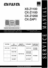Aiwa XS-Z1100 Инструкции По Обслуживанию