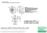 Bkl Electronic Mains connector Socket, horizontal mount Total number of pins: 4 7.5 A Black 0212004 1 pc(s) 0212004 Hoja De Datos