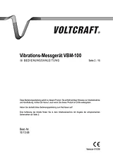 Voltcraft VBM-100 Vibration meas.dev 101368 User Manual