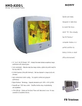 Sony HMD-A100 Guia De Especificação