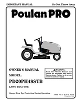 Poulan PD20PH48STB Справочник Пользователя