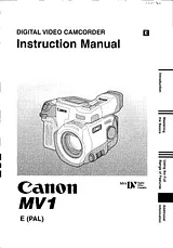 Canon MV 1 Справочник Пользователя