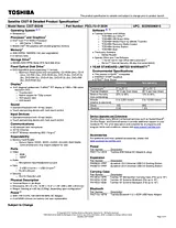 Toshiba C55T-B5349 Specification Sheet