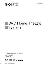 Sony DAV-DZ30 User Manual