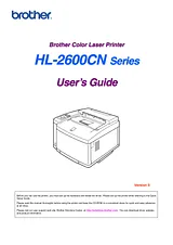 Brother HL-2600CN Owner's Manual
