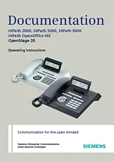 Siemens OPENSTAGE 20 2000 사용자 설명서