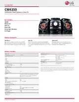 LG CM4350 Hoja De Especificaciones