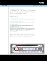 Sony cdx-m10 Guida Specifiche