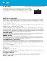 Sony DSC-RX100M2 Specification Guide