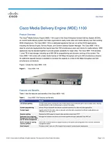 Cisco Cisco Media Delivery Engine 1100 model データシート