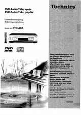 Panasonic DVDA10 지침 매뉴얼