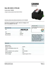 Phoenix Contact Type 2 surge protection device VAL-MS 230/3+1/FM-UD 2858959 2858959 Data Sheet
