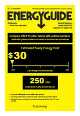 Summit SPR627OS Energy Guide