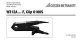 Gossen Metrawatt WZ12BClip-on ammeter adapter 15 mm Z219B Manual De Usuario
