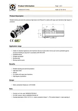 Lappkabel Cable gland M25/PG21 Brass Silver 52106500 1 pc(s) 52106500 Data Sheet