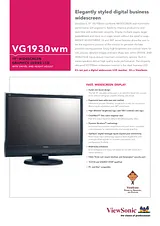 Viewsonic vg1930wm 产品宣传页