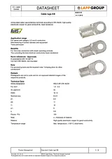 Lappkabel Ring terminal 1.5 mm² 2.5 mm² Not insulated Metal 63204135 100 pc(s) 63204135 Data Sheet