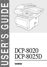 Brother DCP-8025D 사용자 매뉴얼