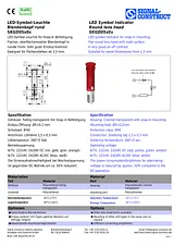 Signal Construct LED indicator light Red Round 24 Vdc SKGD05004 SKGD05004 Data Sheet