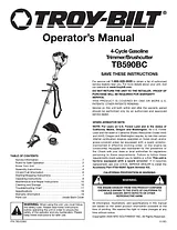 Troy-Bilt TB590BC Справочник Пользователя