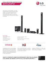 LG BH9420PW Specification Guide