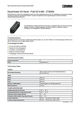 Phoenix Contact Distributed I/O device FLM DO 8 M8 2736893 2736893 Data Sheet