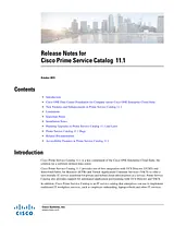 Cisco Cisco Prime Service Catalog 11.1 發佈版本通知