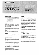 Aiwa px-e850 Document