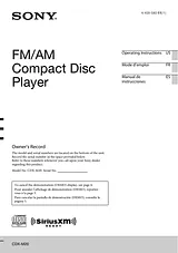 Sony CDX-M20 Manuale