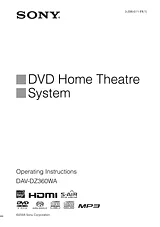 Sony DAV-DZ360WA Справочник Пользователя