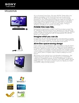 Sony VPCL23CFX Guia De Especificação