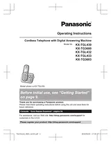Panasonic KXTGL433 작동 가이드