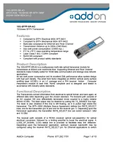 Add-On Computer Peripherals (ACP) SFP+ 850nm LC 10G-SFPP-SR-AO Manual Do Utilizador